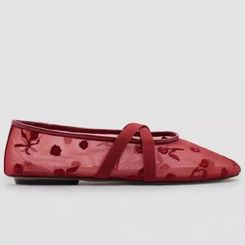 Alvina Floral Ballet Flats