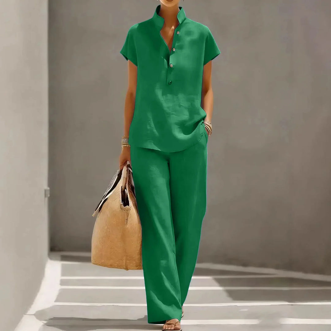 Frances Breathable Linen Matching Set