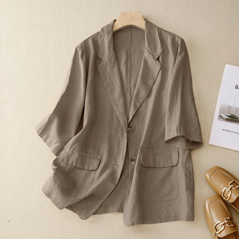 Ariana Linen Summer Blazer