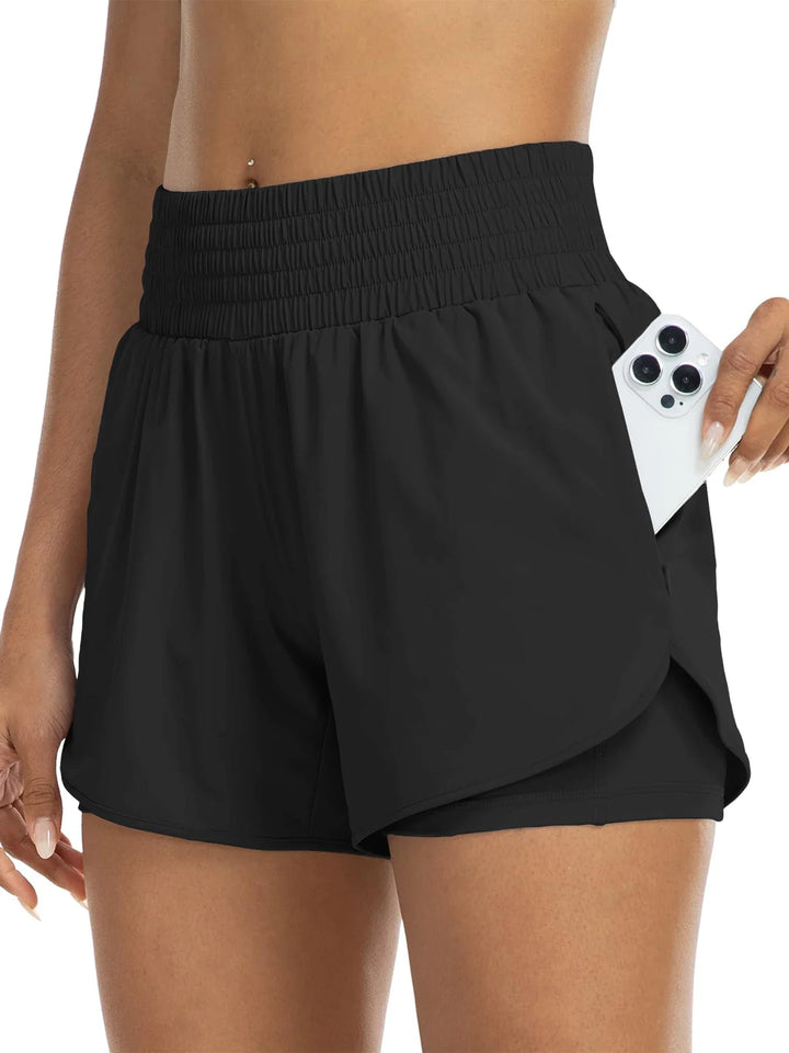 Aero High-Waisted Track Shorts