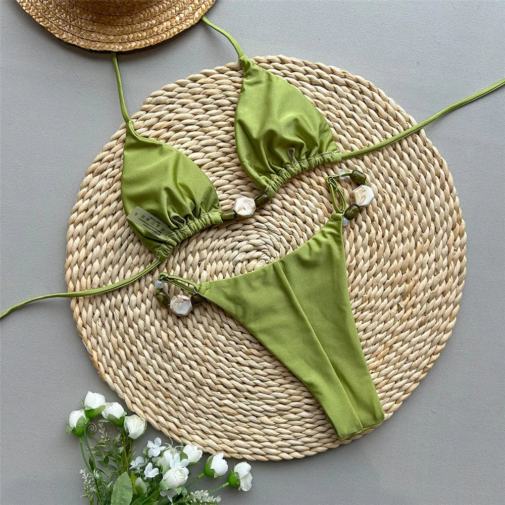 Lelia Halter Bralette Bikini Set