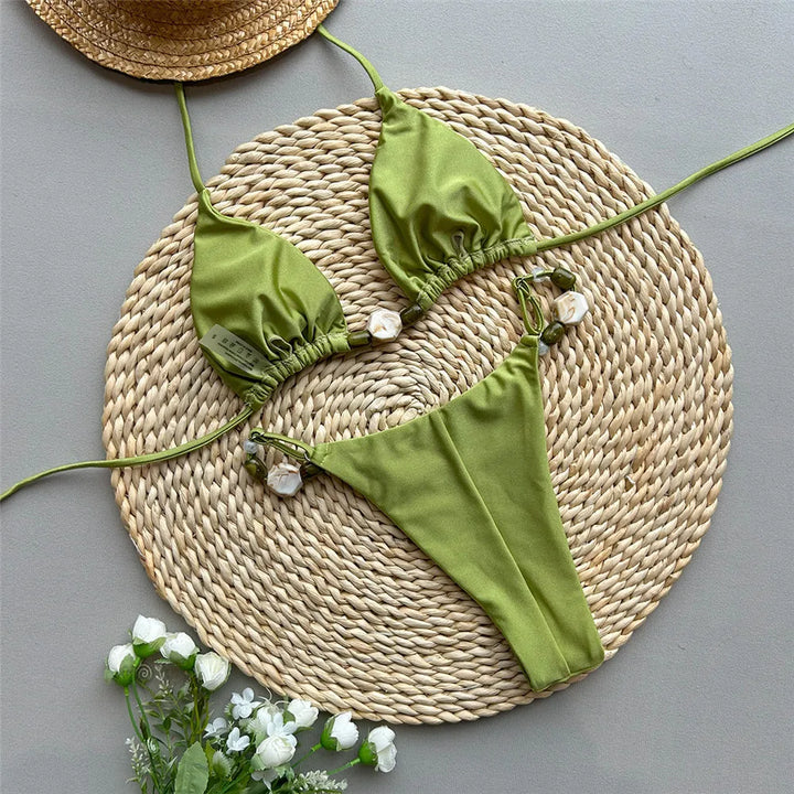Lelia Halter Bralette Bikini Set