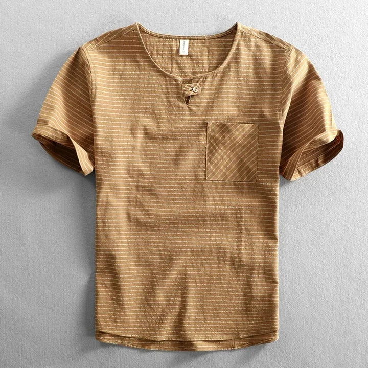 Lusso Cotton Stripe Tee Shirt