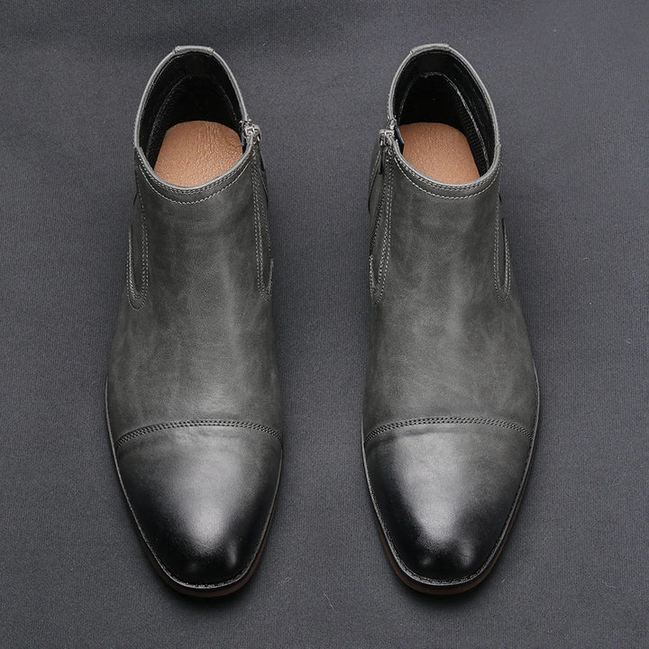 Henderson Zipper Leather Boots