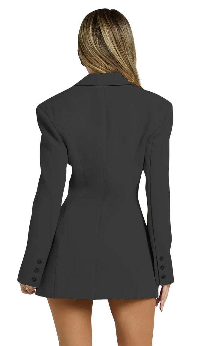 Amaris Waist Cinching Blazer Dress