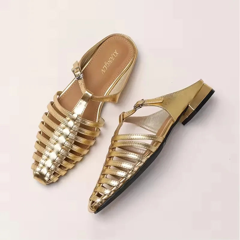 Novaro Summer Buckle Flats