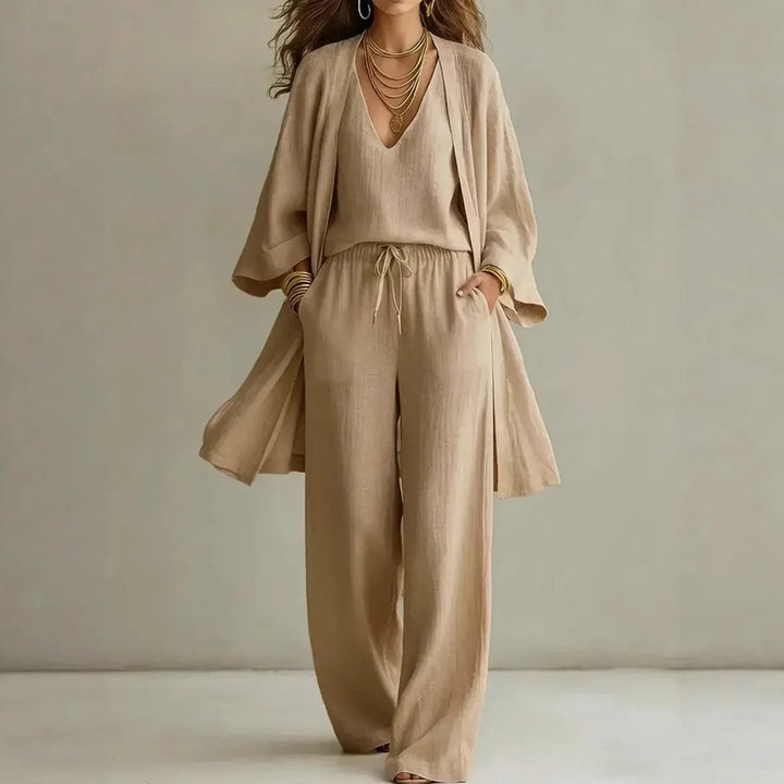 Celeste Linen 3 Piece Co-ord Set