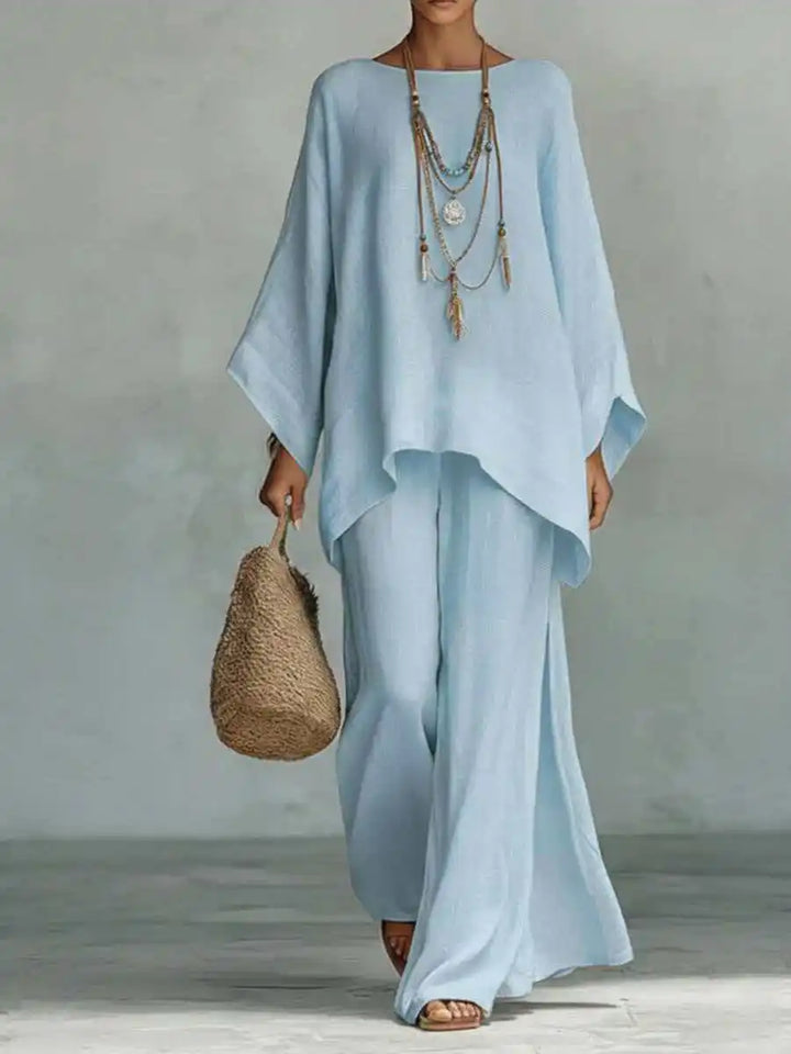 Natalie Linen Blend Two-Piece Set