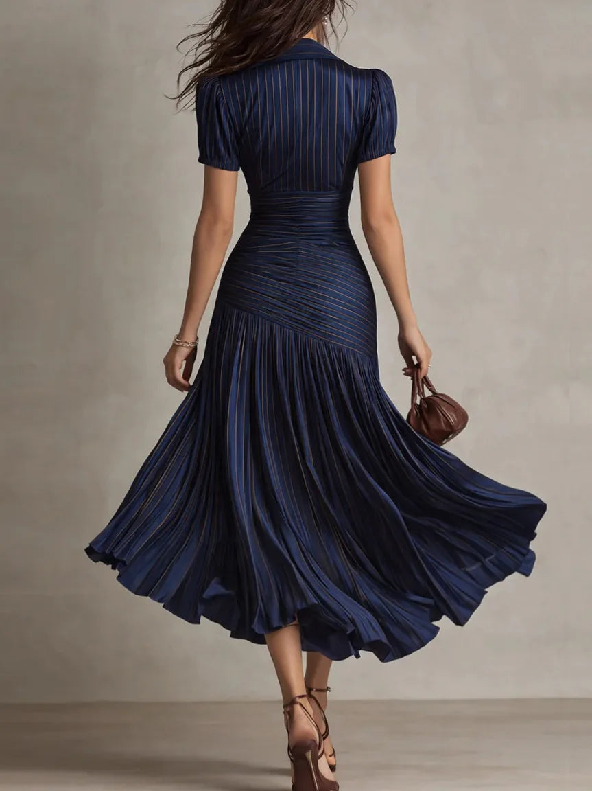Olivia Pleated Midi Dress