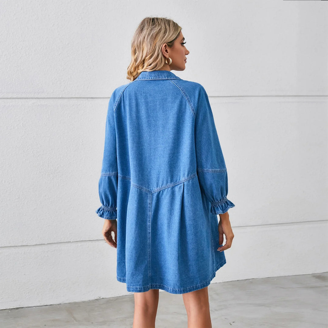 Liora Oversized Denim Shirt Dress