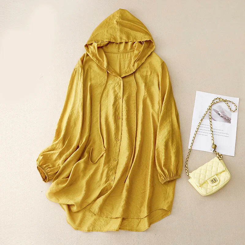 Juniper Sunscreen Linen Hoodie