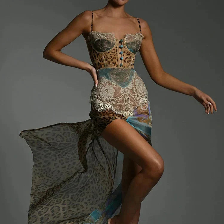 Alvina Holler Leopard Dress