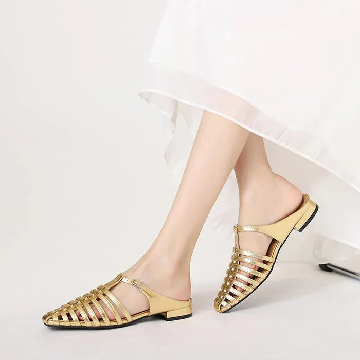 Novaro Summer Buckle Flats
