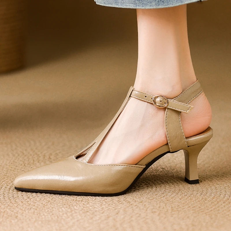 Solene Leather Sandals