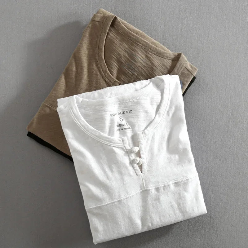 Carsen Long Sleeve Henley Shirt