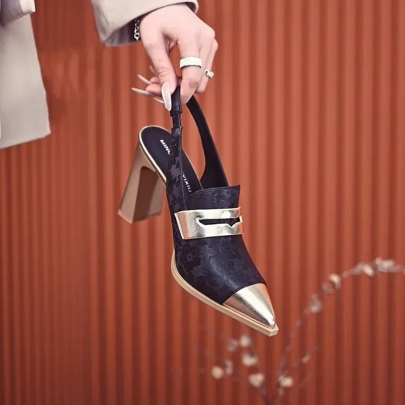 Aurelia Petal Block Pumps