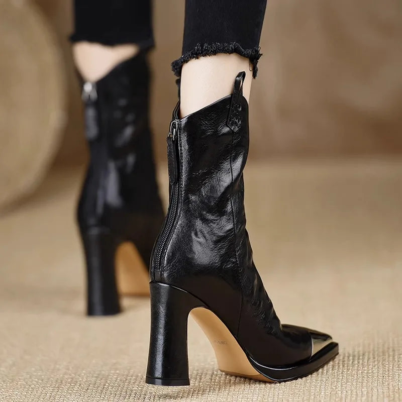 Sofia Women's Leather Ankle Boots