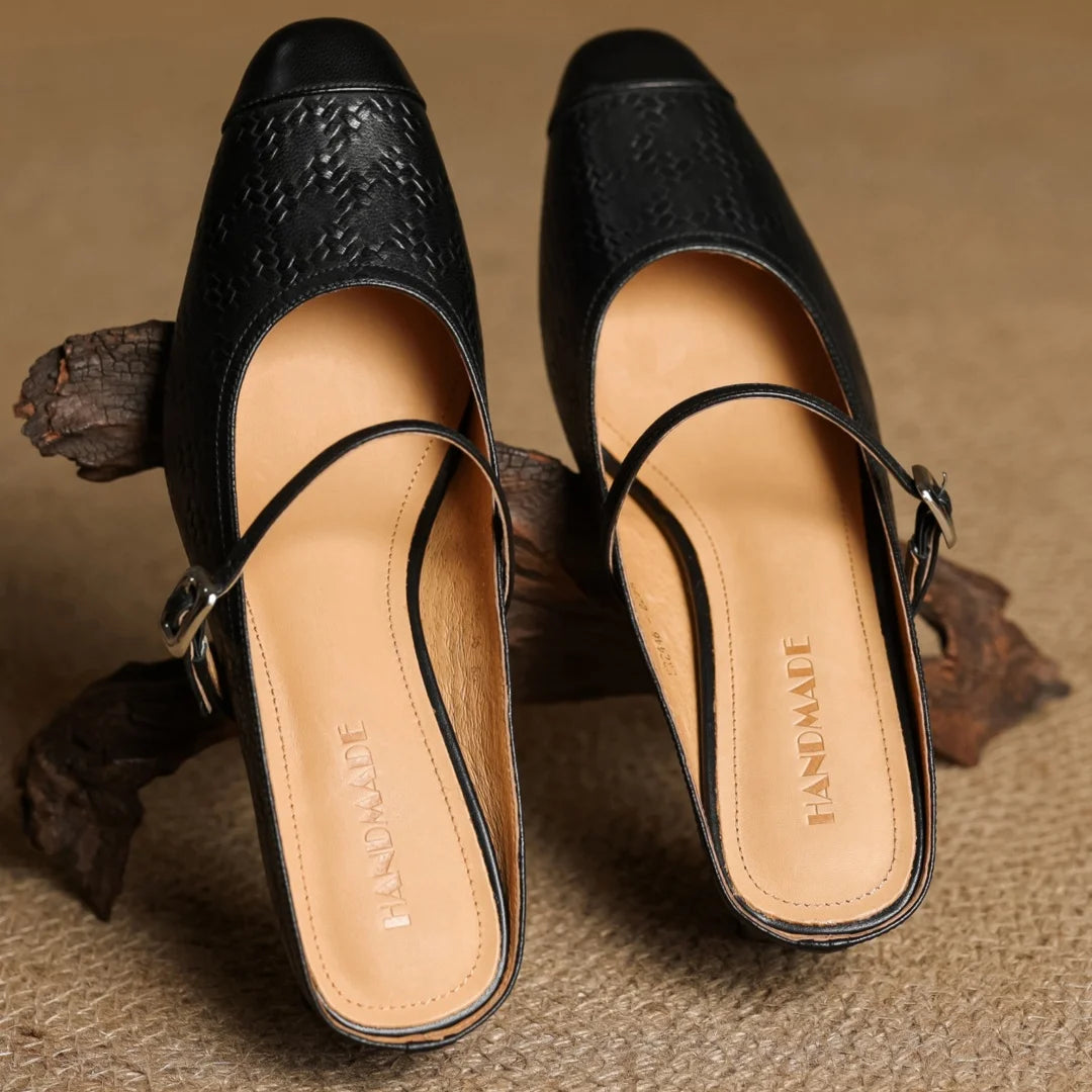 Milani Genuine Leather Mules