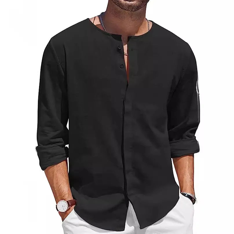 Jackson Linen Henley Summer Shirt