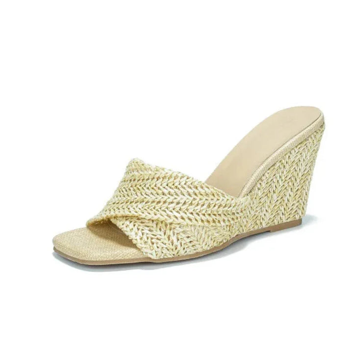 Leona Raffia Platform Sandals