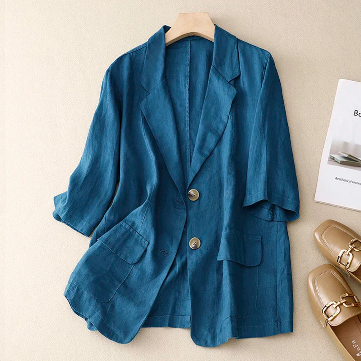 Ariana Linen Summer Blazer