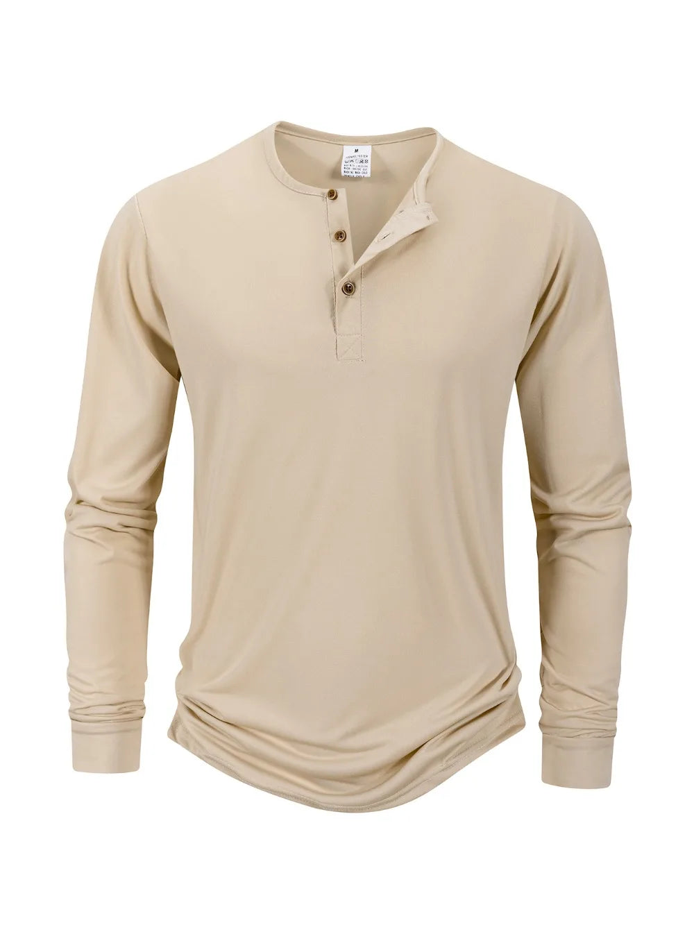 Henley Long Sleeve Neckline Shirt