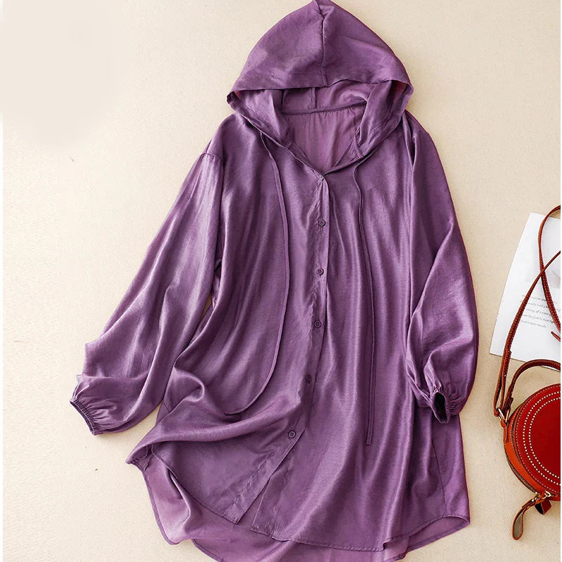 Juniper Sunscreen Linen Hoodie
