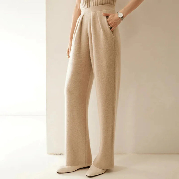 Gabrina Women's Cashmere Wide-Leg Pants