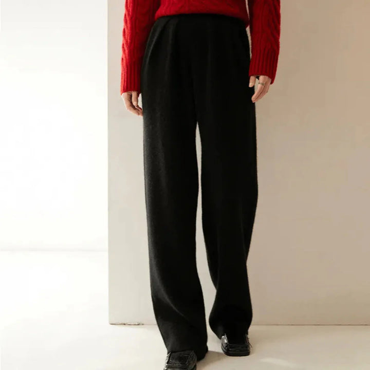 Gabrina Women's Cashmere Wide-Leg Pants