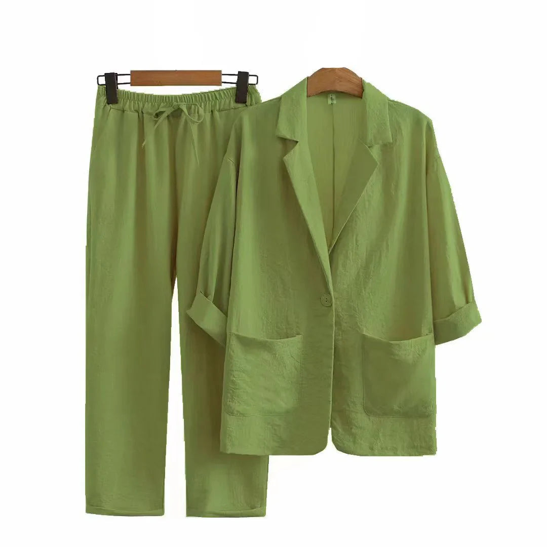 Maya Linen Matching Set