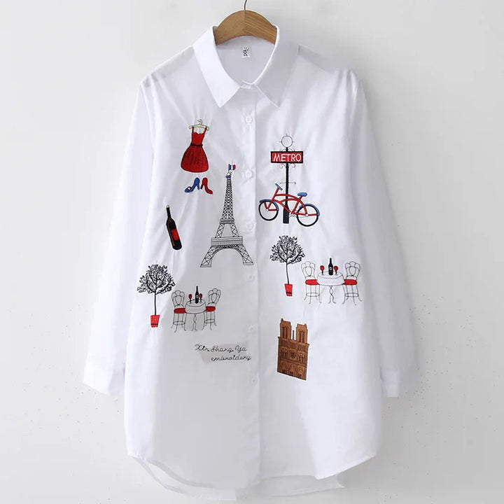 Avallon Graphic Long Sleeve Top