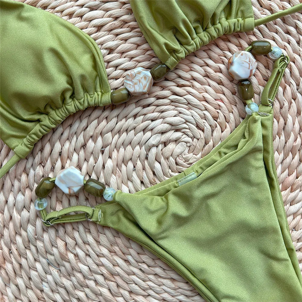 Lelia Halter Bralette Bikini Set