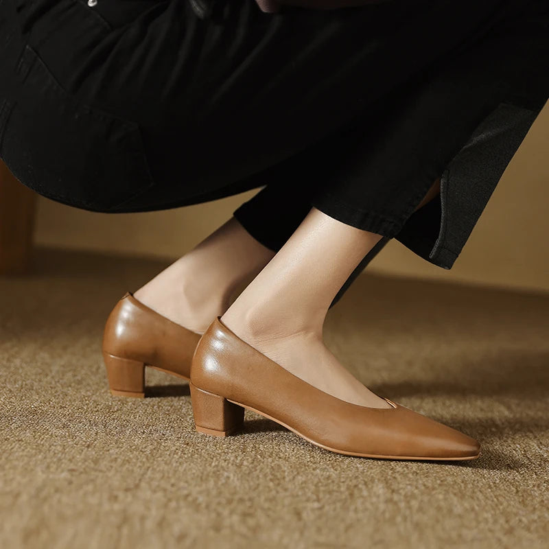 Alvina Leather Pumps
