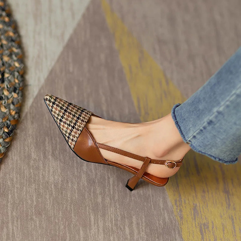 Monroe Leather Slingback Sandals