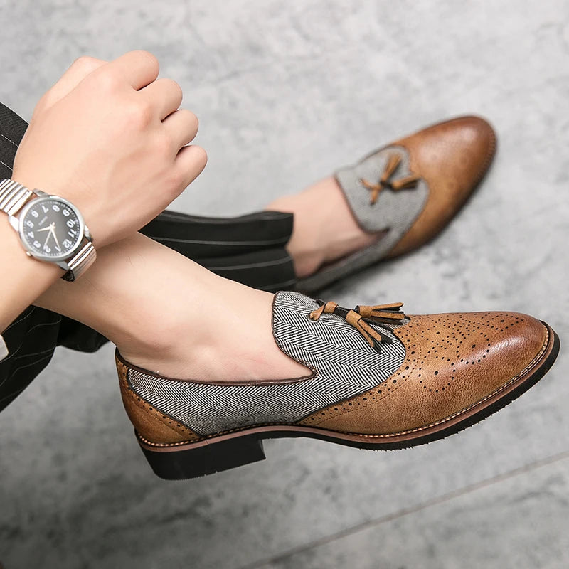 Adrian Leather Tassel Loafers