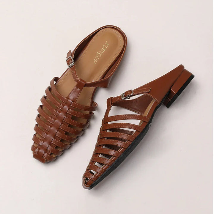 Novaro Summer Buckle Flats
