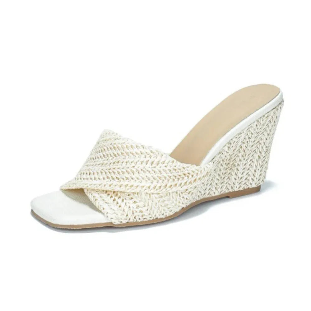 Leona Raffia Platform Sandals