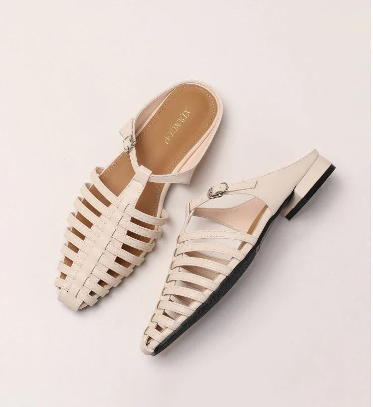 Novaro Summer Buckle Flats