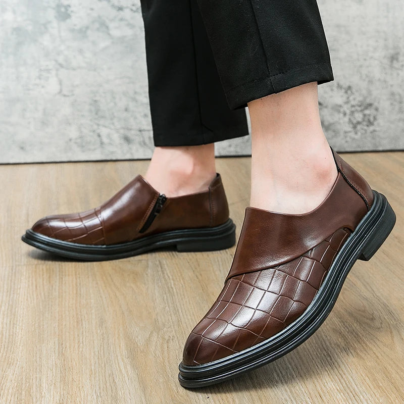Colton Leather Slip On Shoes