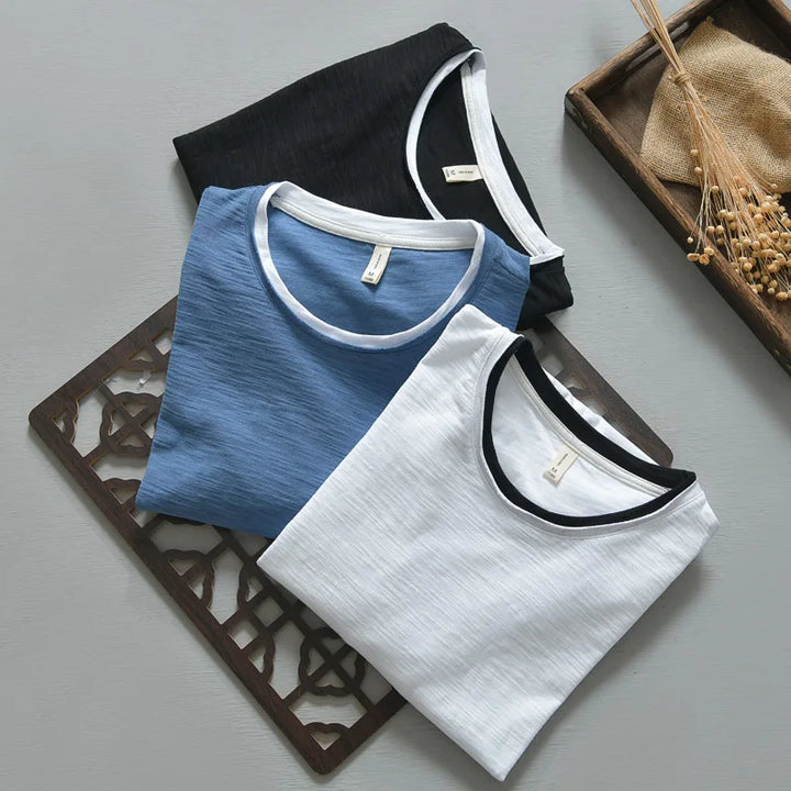 Beaumont Cotton Henley Tee Shirt