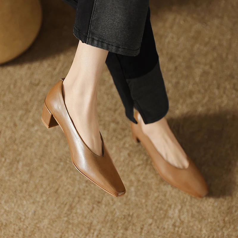 Alvina Leather Pumps