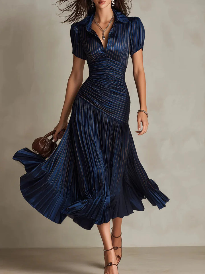 Olivia Pleated Midi Dress
