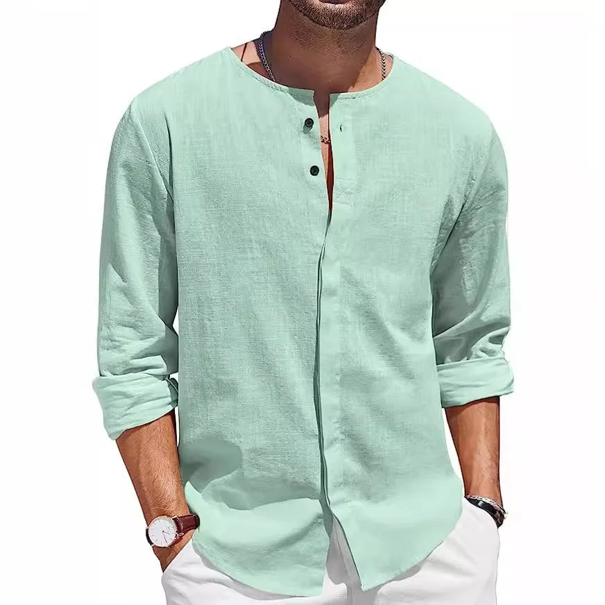 Jackson Linen Henley Summer Shirt