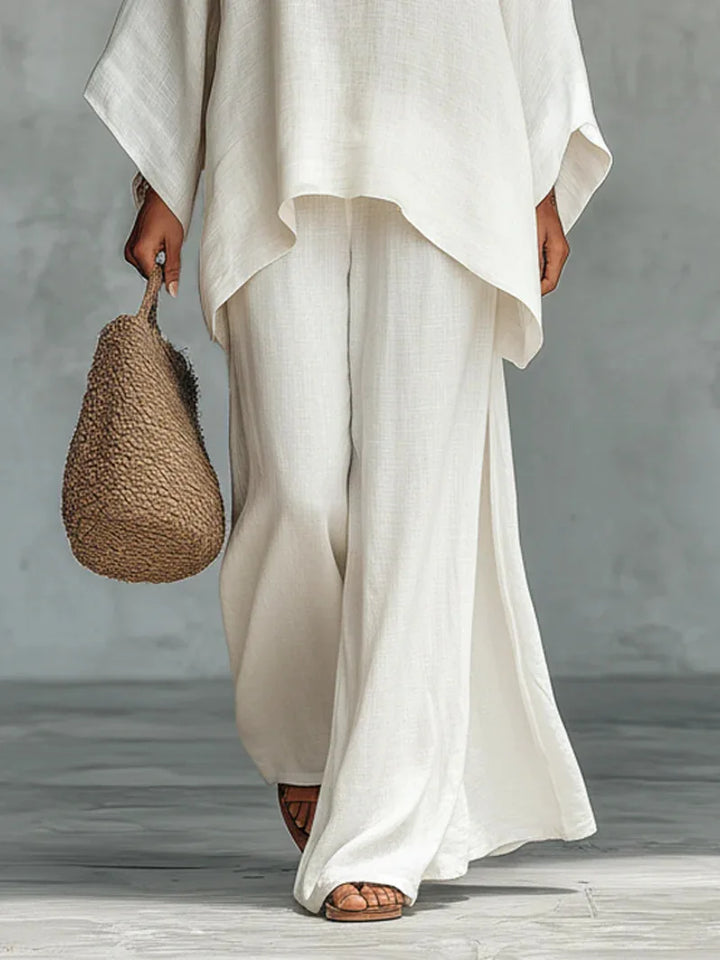 Natalie Linen Blend Two-Piece Set