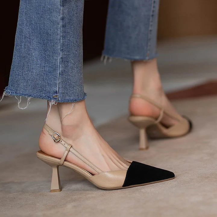Monroe Leather Slingback Sandals