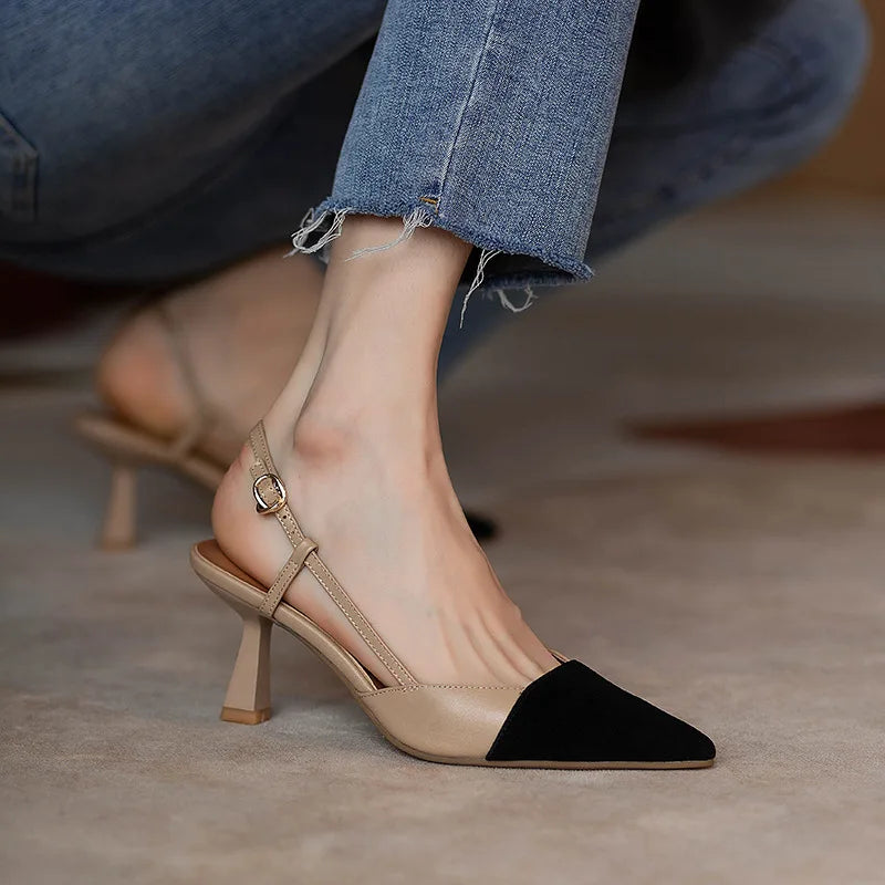 Monroe Leather Slingback Sandals