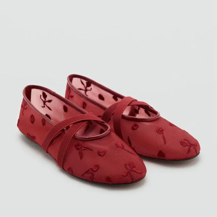 Alvina Floral Ballet Flats