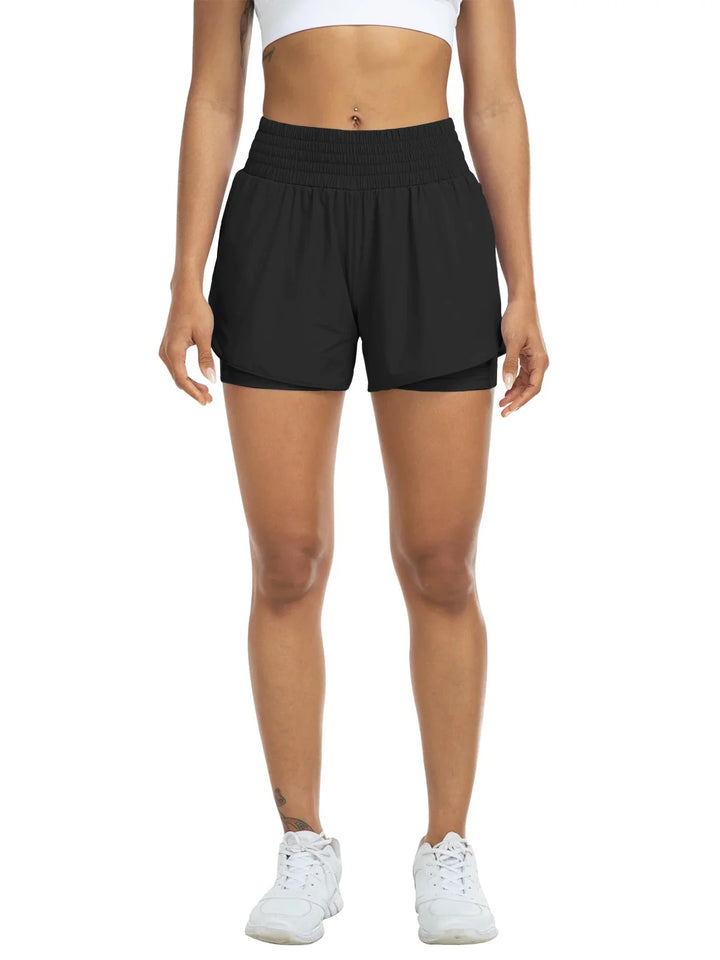 Aero High-Waisted Track Shorts