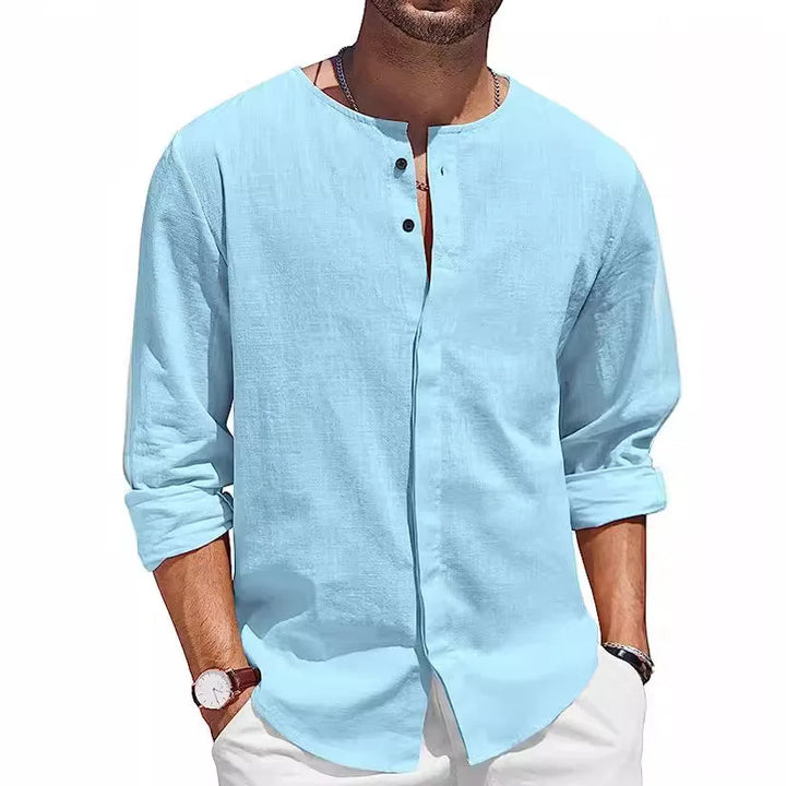 Jackson Linen Henley Summer Shirt
