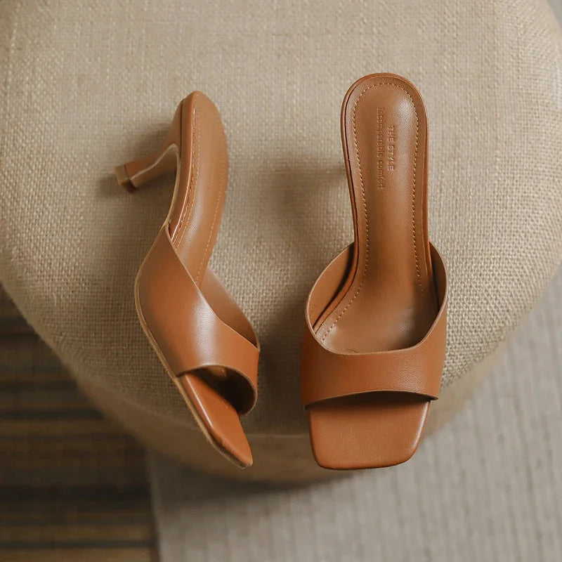 Lucy Square Open-Toe Sandals